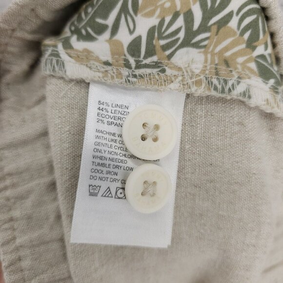 TOMMY BAHAMA Linen Blend Shorts Natural Beige Woven Elastic Waist 4XLB - Picture 6 of 6